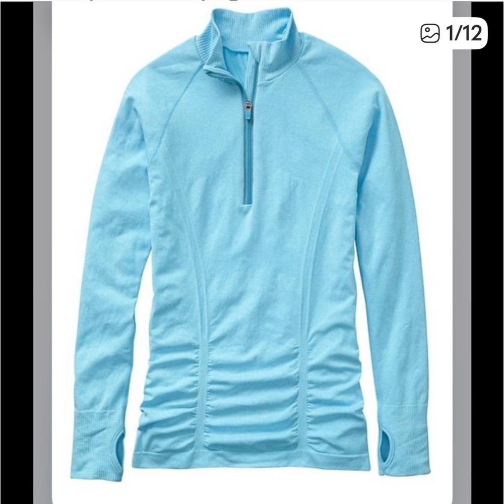 Athleta Fast Track Half Zip Long Sleeve Top S NWOT